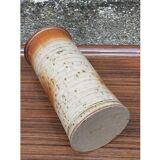 Potter's top cylinder vase in enamelled sandstone