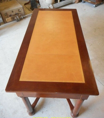 Bureau plat style Empire en acajou