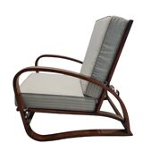 Fauteuil Ajustable H-70 en Bois Courbé en Noyer par Jindrich Halabala, 1930s