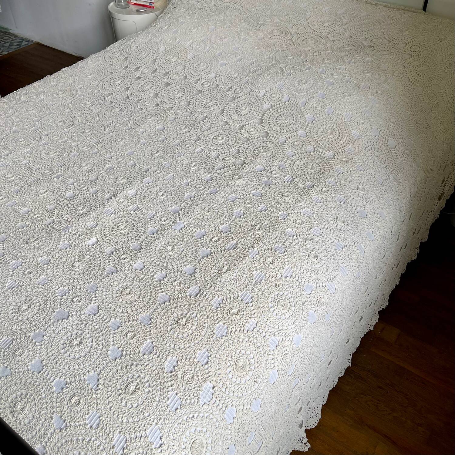 Crochet bedspread