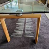 Tempered glass table + adjustable extensions Cinna model from the Roset line