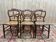 Set of 6 Louis-Philippe caned walnut chairs, 19th century.