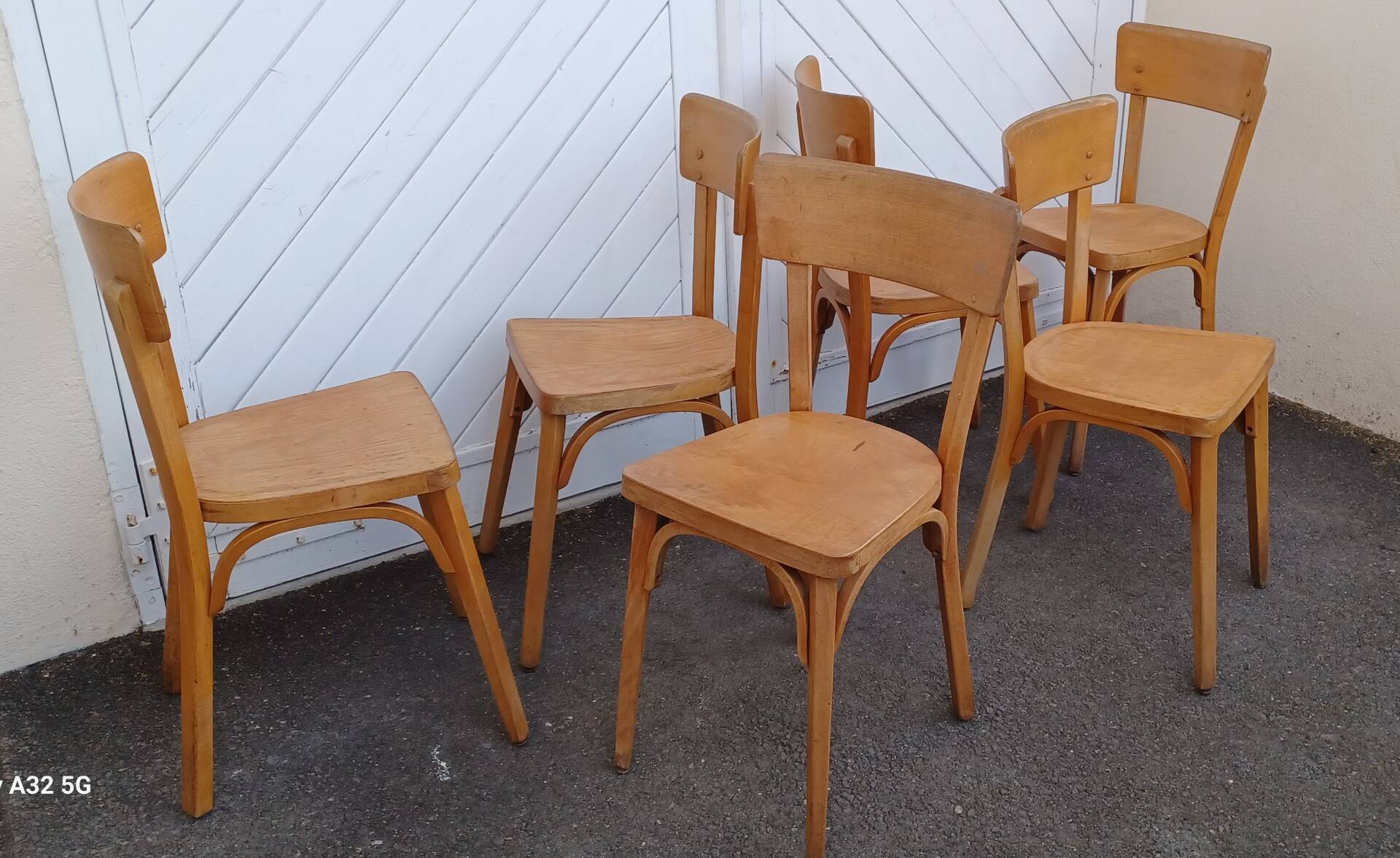 Lot de 6 chaises bistrot Baumann
