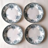 4 Saint Amandinoise dessert plates Pompadour collection