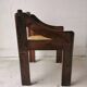 Fauteuil brutaliste design italien