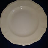 set of 4 plates ivory Sarreguemines 22.5 cm FRANCE