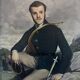 French school early 20th century, Portrait of a hunter, oil on canvas signed