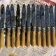 Set of 12 Antique Art Nouveau Table Knives - Tableware