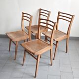 Set of 4 vintage Luterma bistro chairs 1950