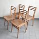 Suite de 4 chaises bistrot Luterma 1950 vintage