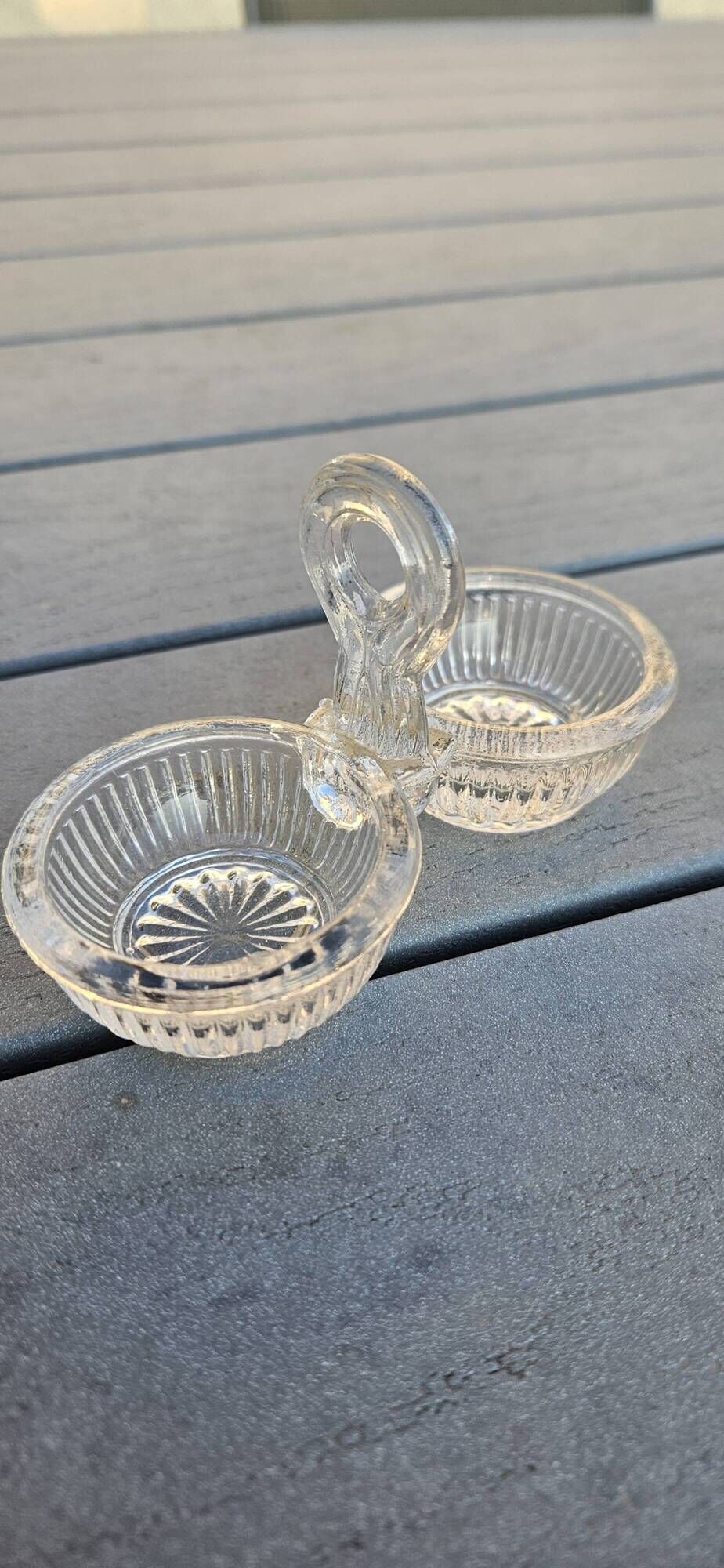 Saliere te poivriere en verre