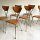 Set of 6 Arrben vintage 70's chairs