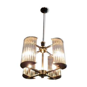 Venini glass chandelier, 1980s