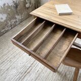 2m walnut drapery farm table
