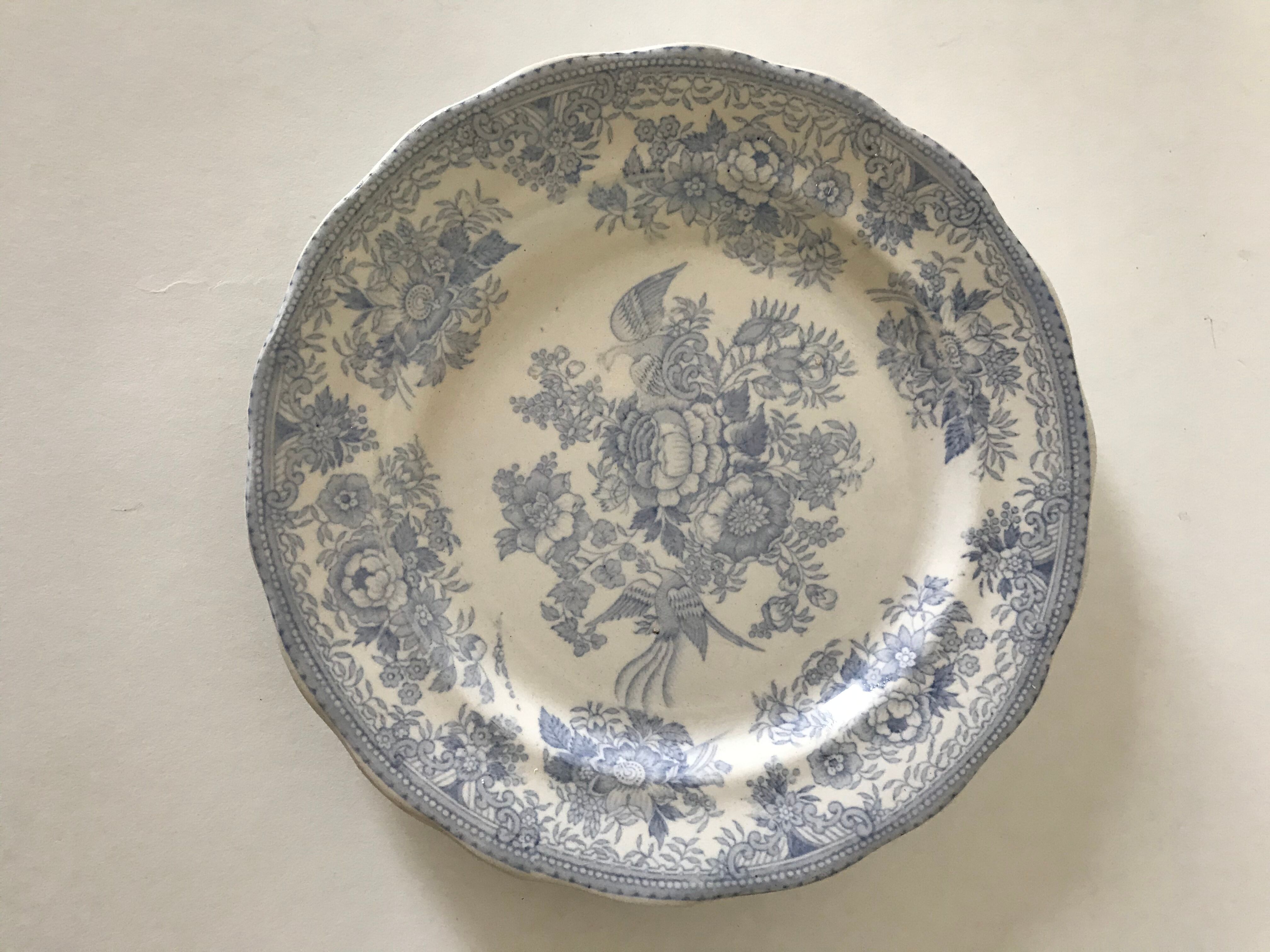 Old English earthenware plates