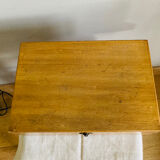 Box with compartments from the 19th century, dovetail mountings, clasp present