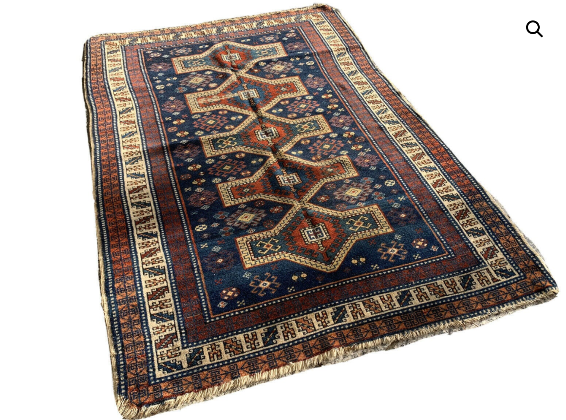 Ancient Caucasian carpet 140x100cm