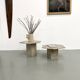 Pair of Italian marble coffee tables, circa 1970.