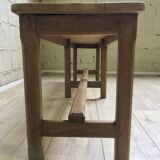 Old solid oak bench