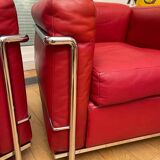 Paire de fauteuils LC2 Le Corbusier