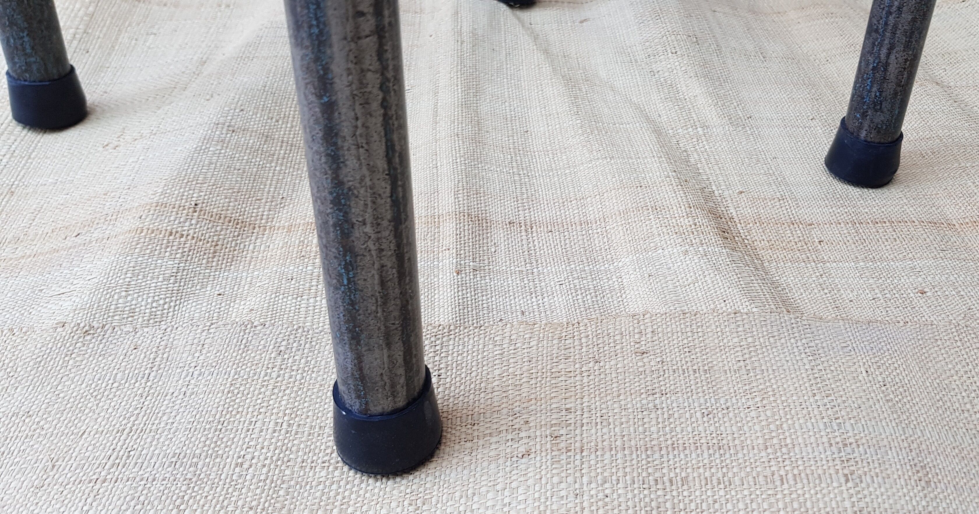 High wood and metal stool