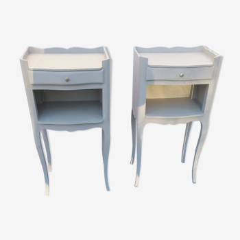 Pair of painted bedsides
