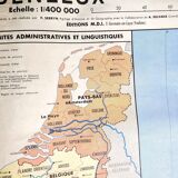 Old Benelux school map