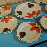 Hand-painted cake set 1960s/70s