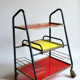 Vintage Bar Serving 1960's Red & Yellow