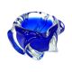 Cendrier en verre cobalt d'art libre de Chřibská Sklarna, Tchécoslovaquie, années 1970.