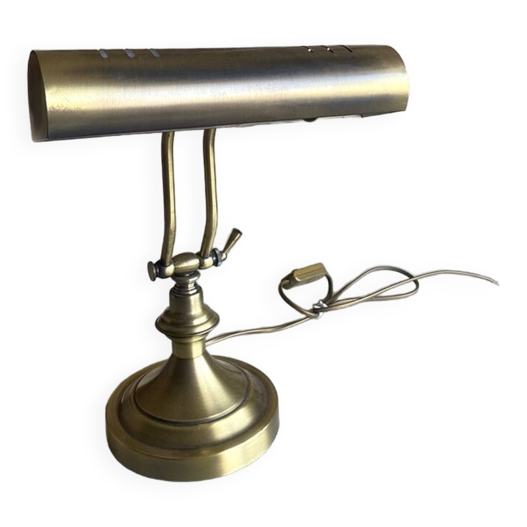 Copper notary style lamp, 1970