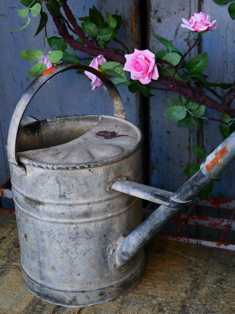 Zinc watering can