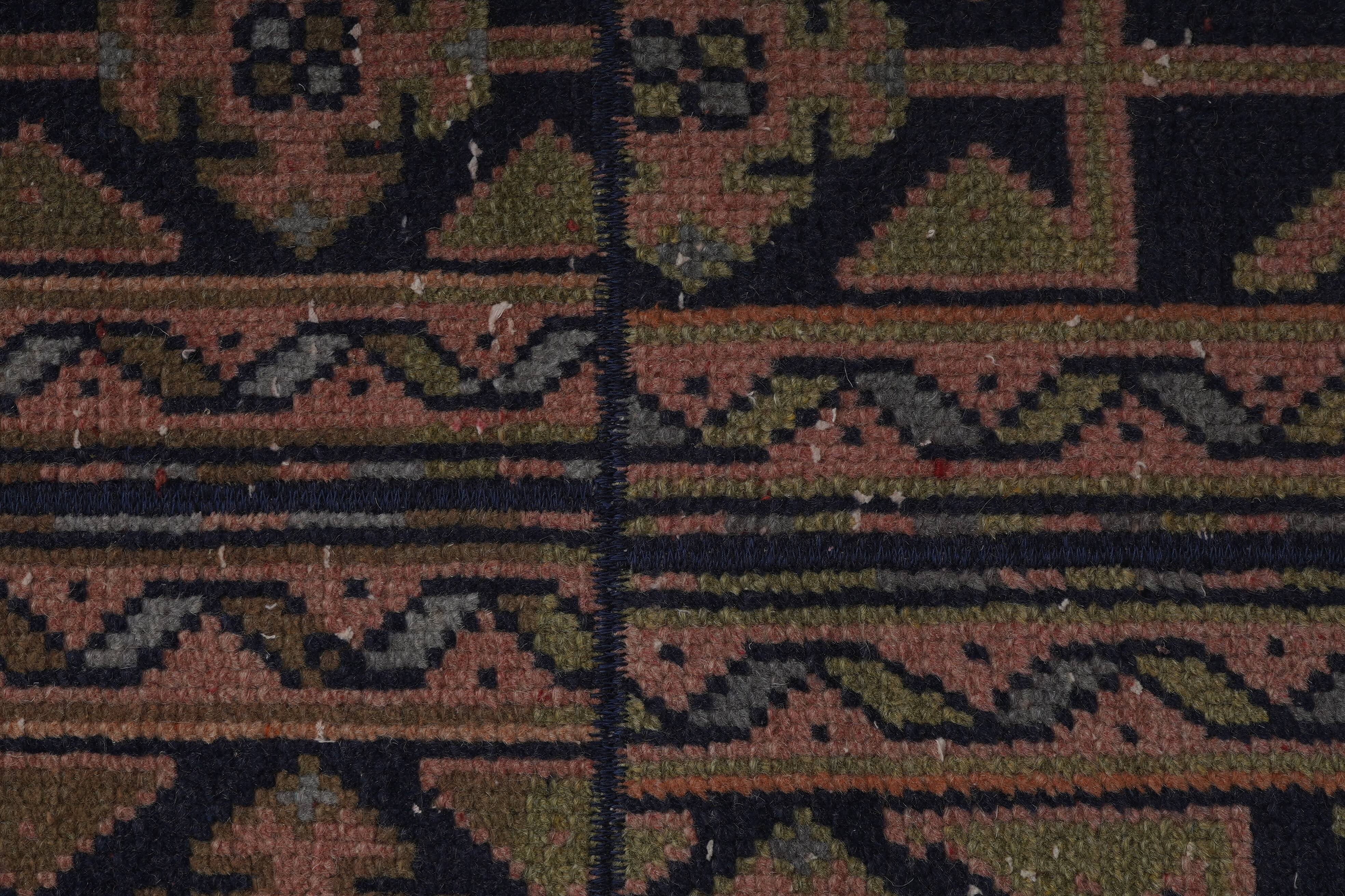 Vintage Turkish Oushak Handwoven Rug 58x667 cm