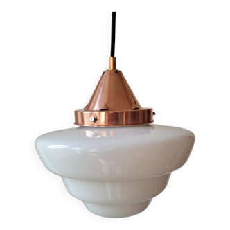 Opaline skyscraper pendant light