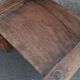 Antique wooden stool. Baoulé African art from Ivory Coast.