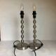 Pair of Maria Vinka silver steel lamps