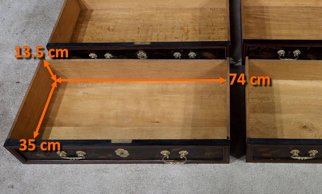 Chinese Cabinet in Lacquered Wood and Painted Wood – Early 20th Century