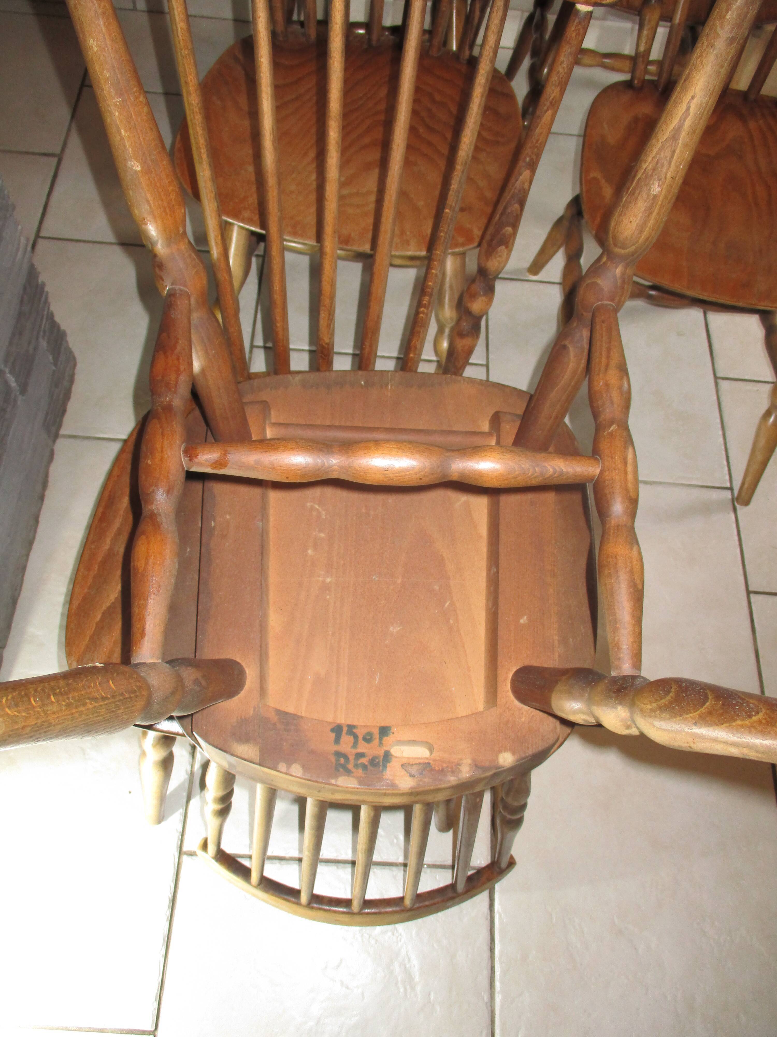 6 chairs baumann tacoma vintage bistro