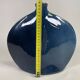 Blue glazed stoneware vase