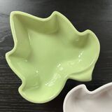Pair of leaf dishes