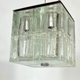Poliarte, clear Murano glass pendant from 70s