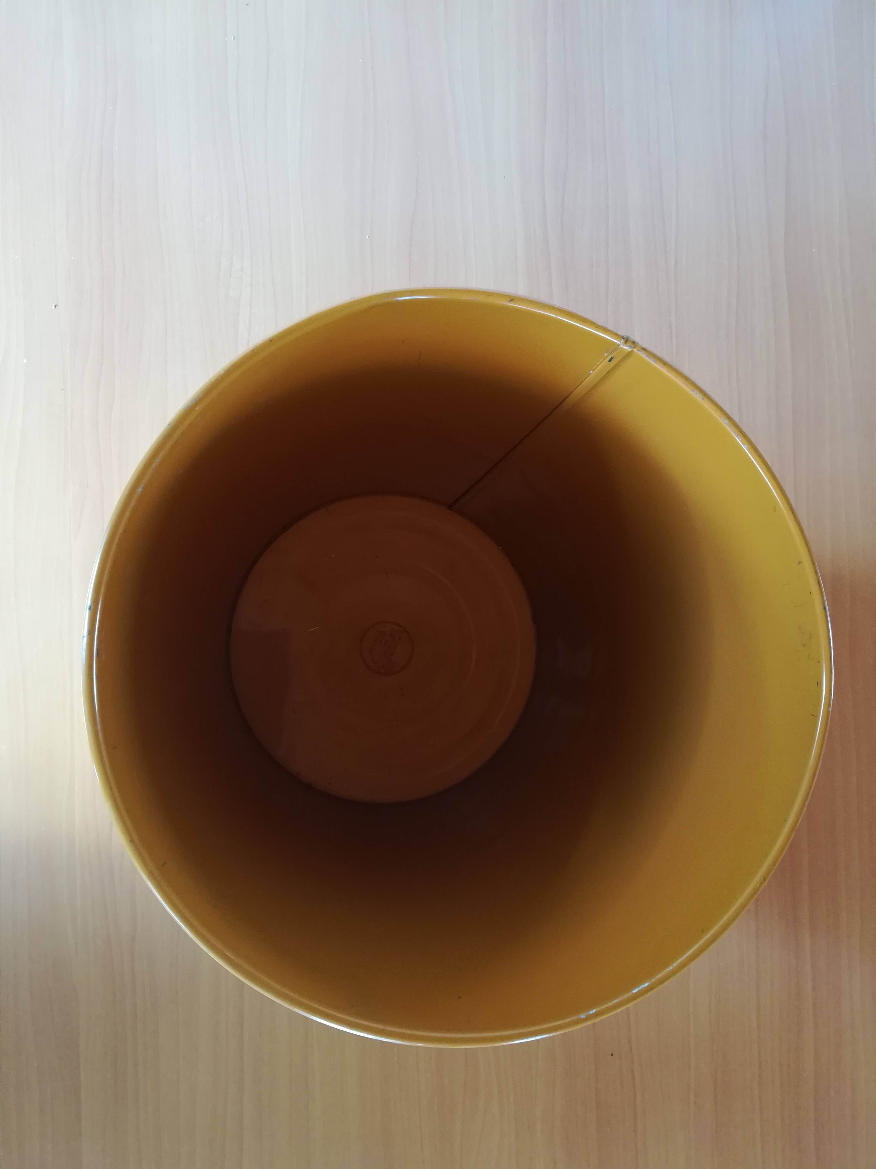 Waste paper basket Metal decor Hazelnut
