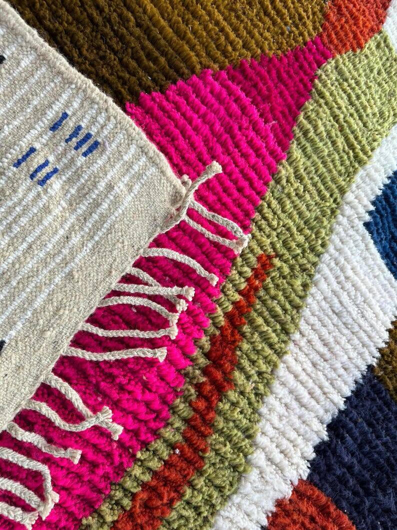 Natural wool rug 2/3 m
