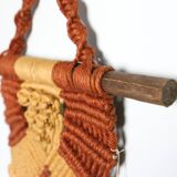 Vintage wall decoration, crochet and macramé