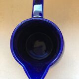 Old blue pitcher ceramic Orchies L1