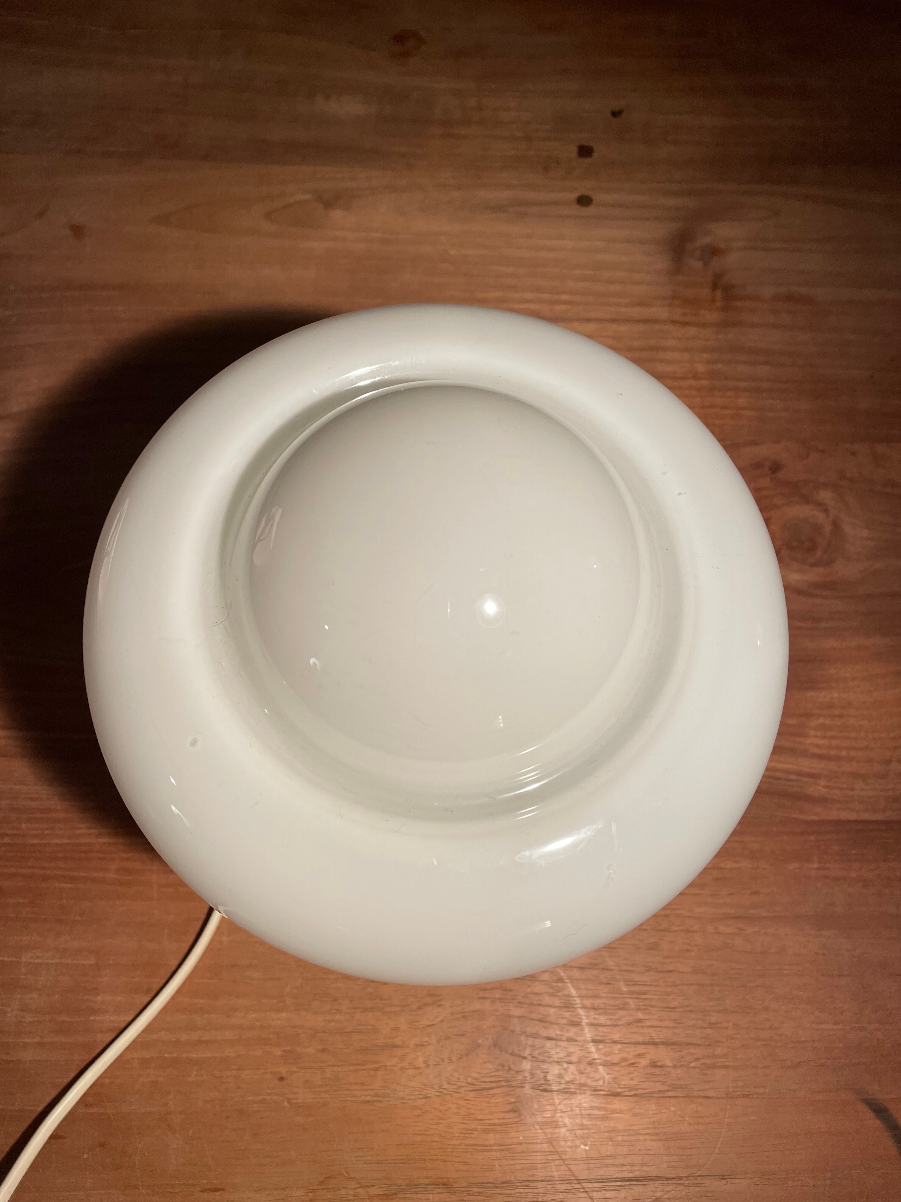 Murano table lamp, opaline glass