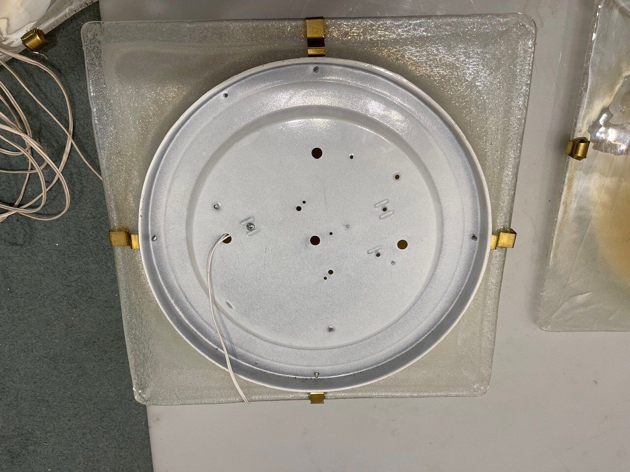 Murano Glass Flushmounts Set of 2