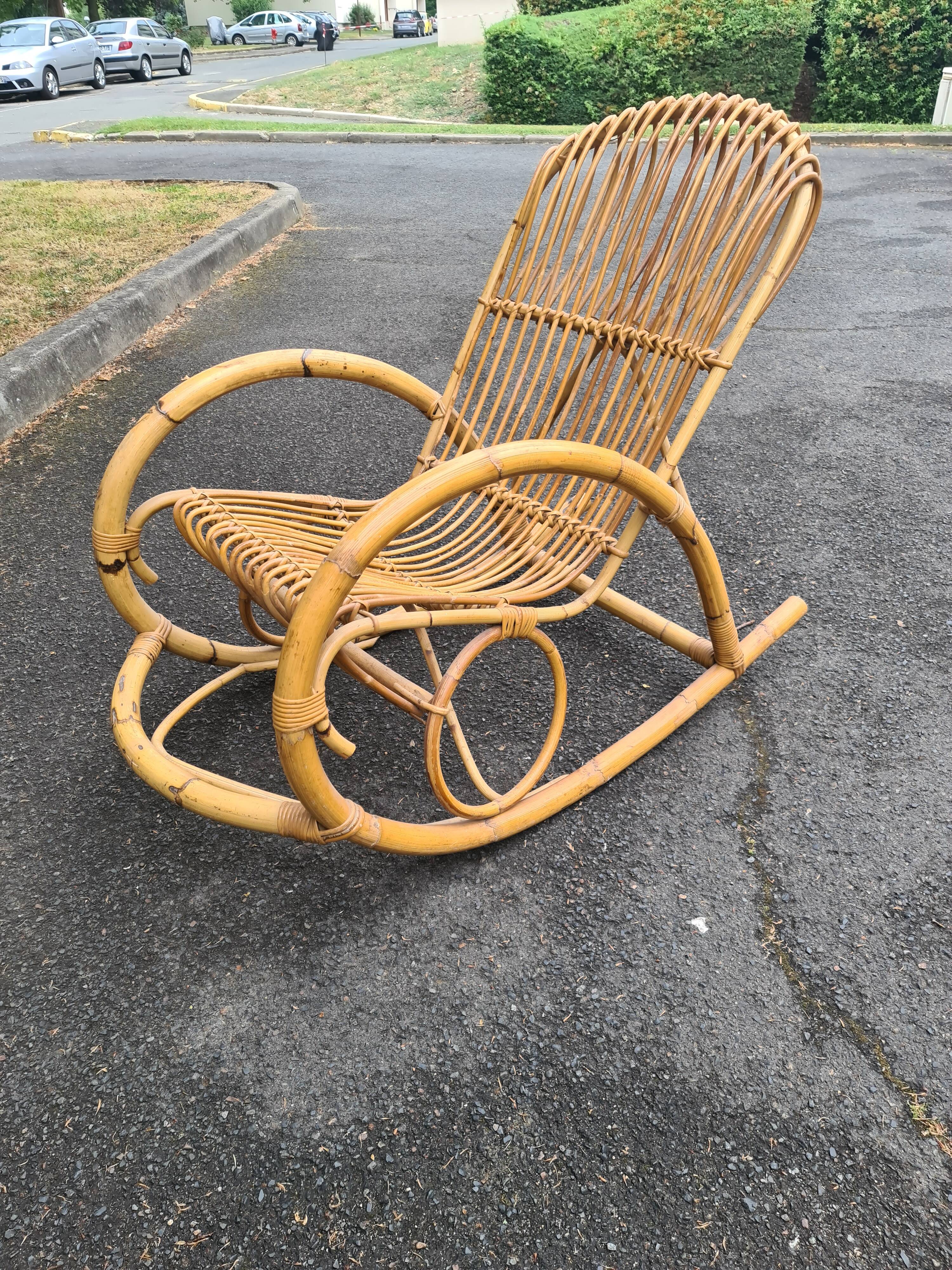 Rocking chair Rohe Noordwold vintage 60's