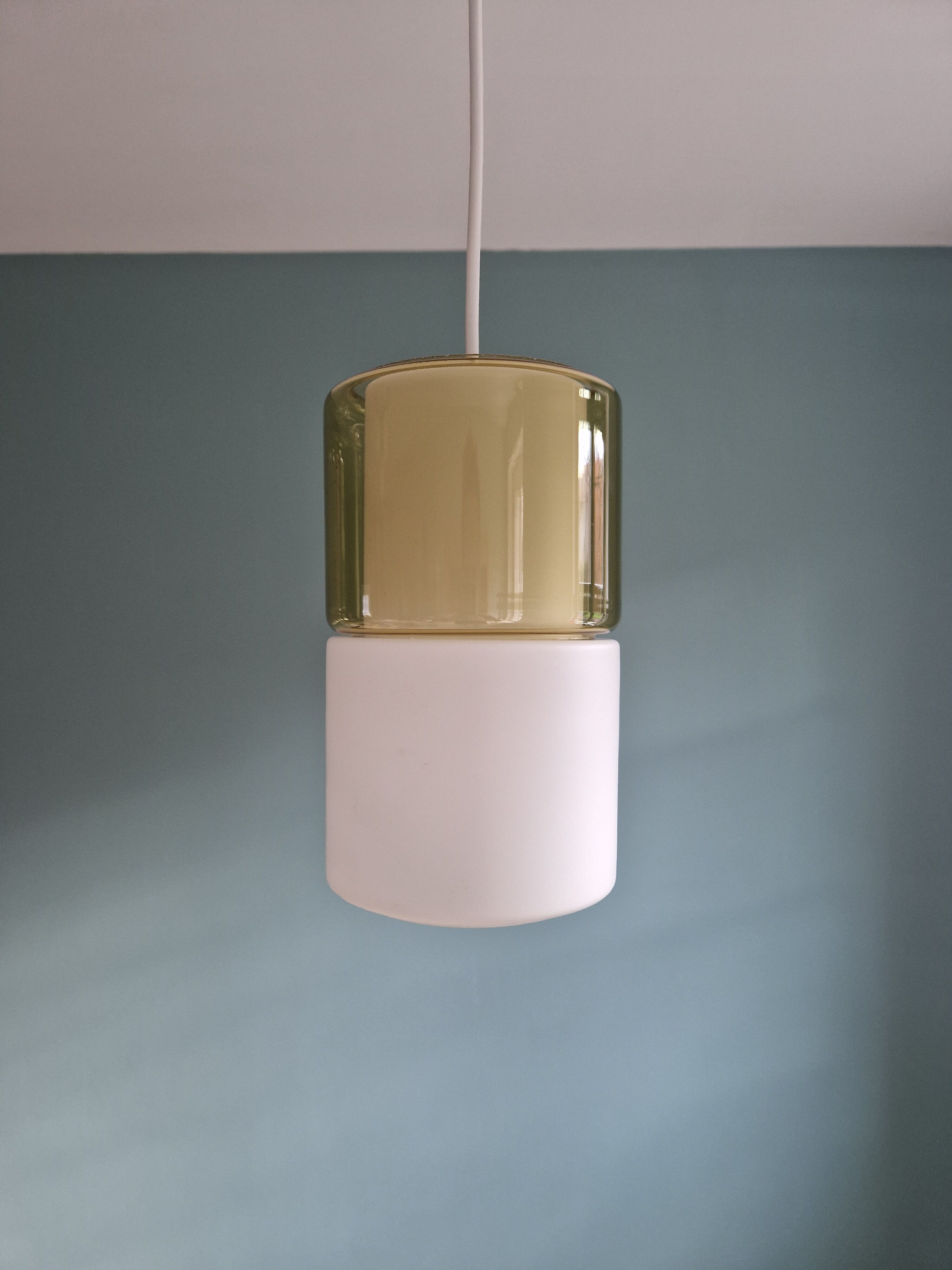 Suspension in opaline and colored glass, Peill & Putzler, 60s