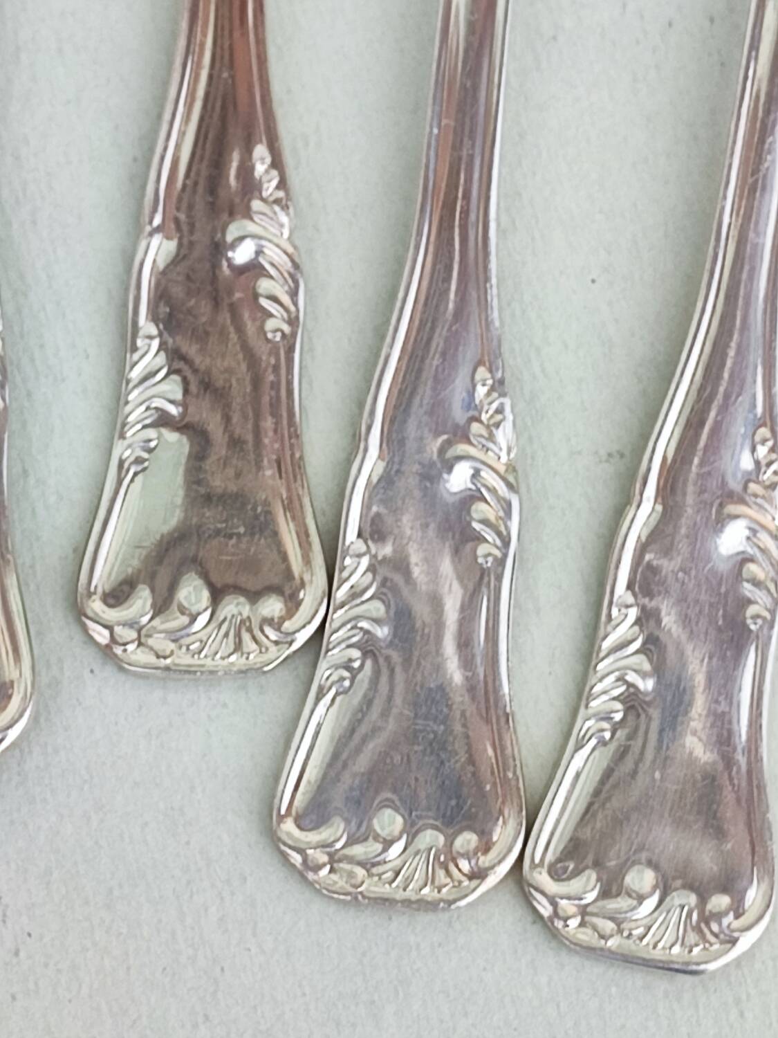 12 silverplated cake spoons